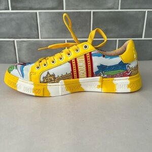 Umyogo Fashion Casual Sneaker Yellow Sports Euro 39 US 8 women US  6.5 men